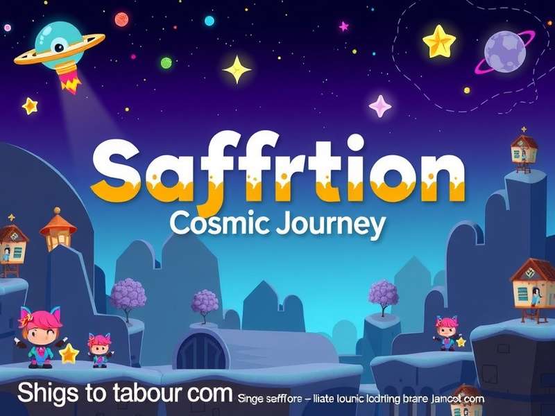 Saffron Cosmic Journey Game Banner